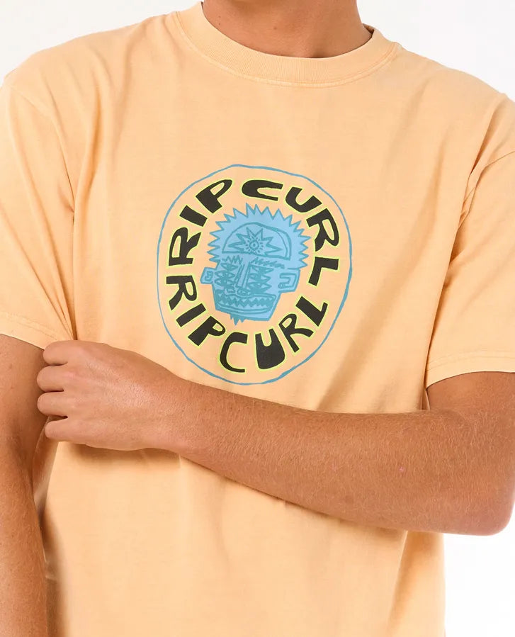 Rip Curl Raw Energy Visions Tee | Mandarin Zest