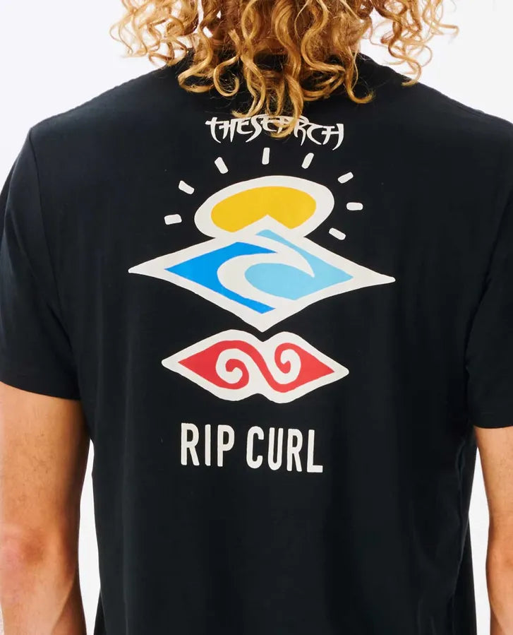 Rip Curl Search Icon Tee | Black