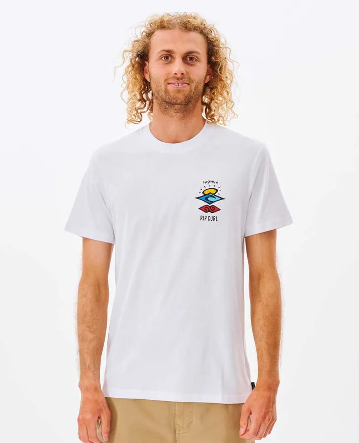 Rip Curl Search Icon Tee | White