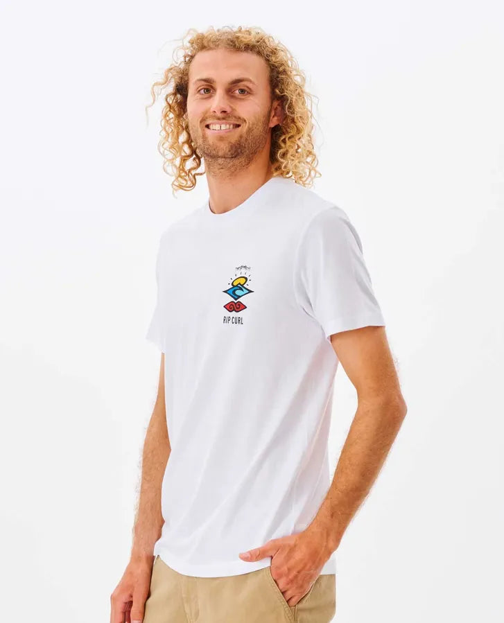 Rip Curl Search Icon Tee | White