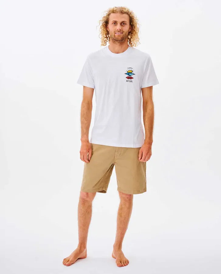 Rip Curl Search Icon Tee | White