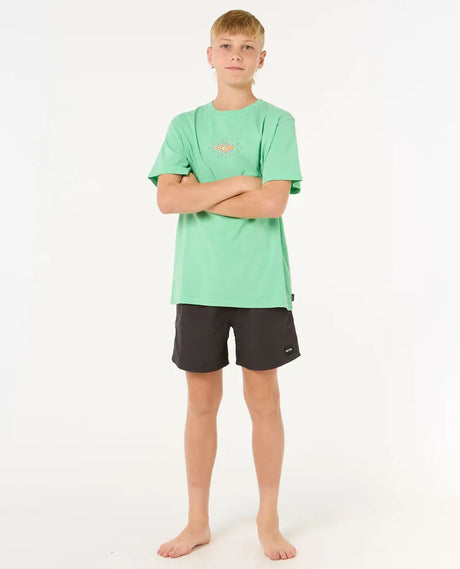 Rip Curl Raw Energy Skull Tee -Boy | Neon Green