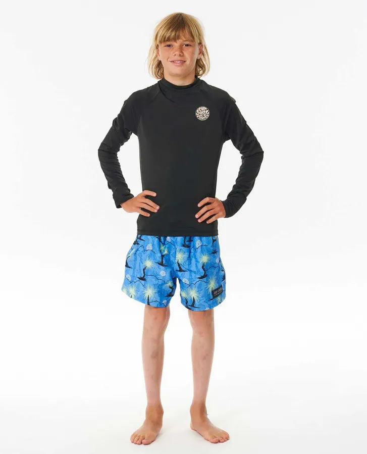Rip Curl Icons Uv Brushed L/S-Boy | Black