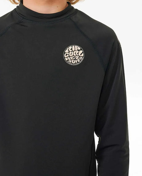 Rip Curl Icons Uv Brushed L/S-Boy | Black