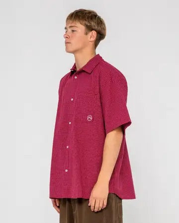 Rusty - Ransom Short Sleeve Shirt |  Burgundy