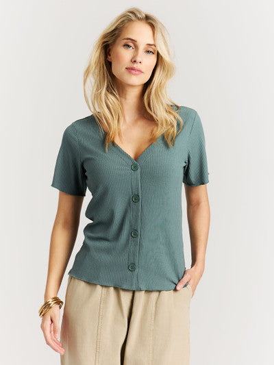Protest - Oval T-Shirt - Laurel Green