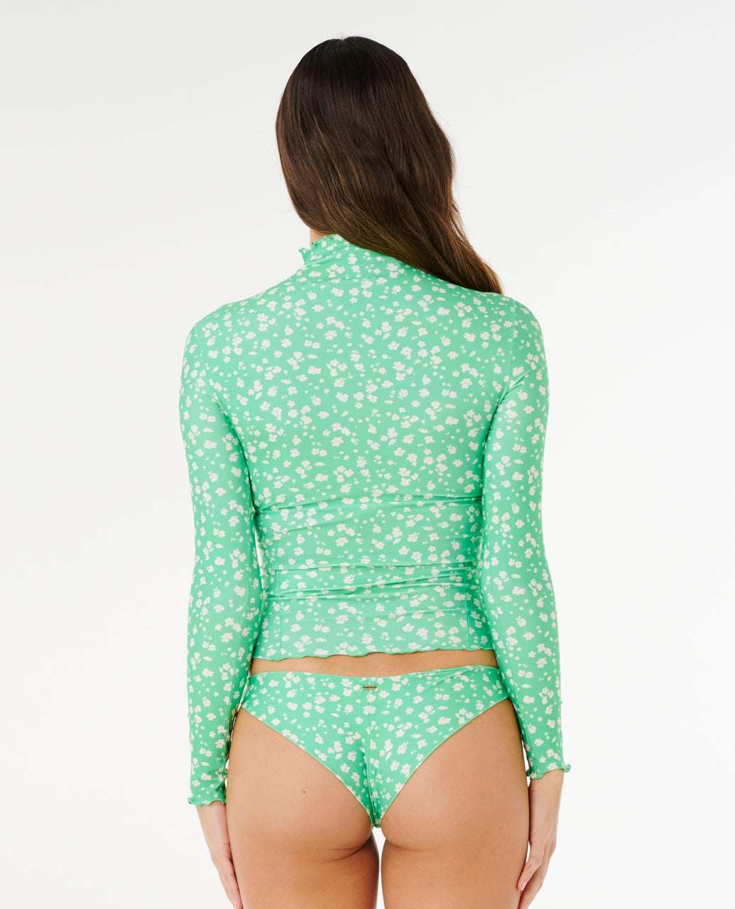 Rip Curl - Women's Surf Side UPF long Sleeve Rash Vest | Light Green