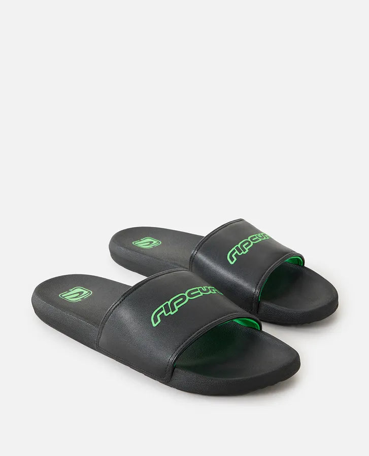 Rip Curl Archive Y2K Slide Open Toe | Black/Green