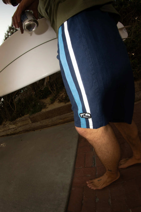 Rusty- Burnt Rubber Fixed Boardshort | Navy