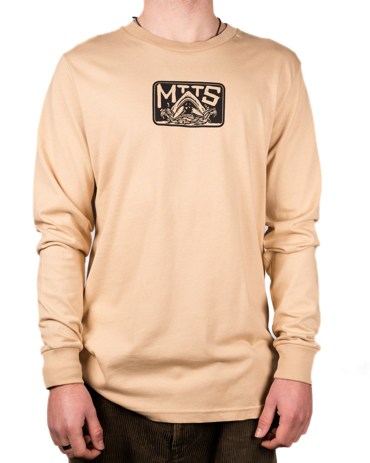 Bite Me Long Sleeve T-Shirt - Tan | Married to the Sea