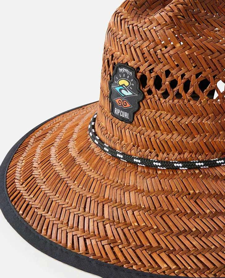 Rip Curl Logo Straw Hat | Brown