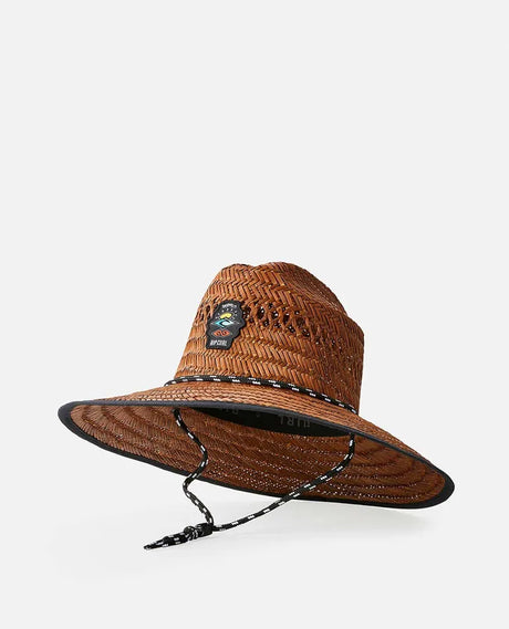 Rip Curl Logo Straw Hat | Brown