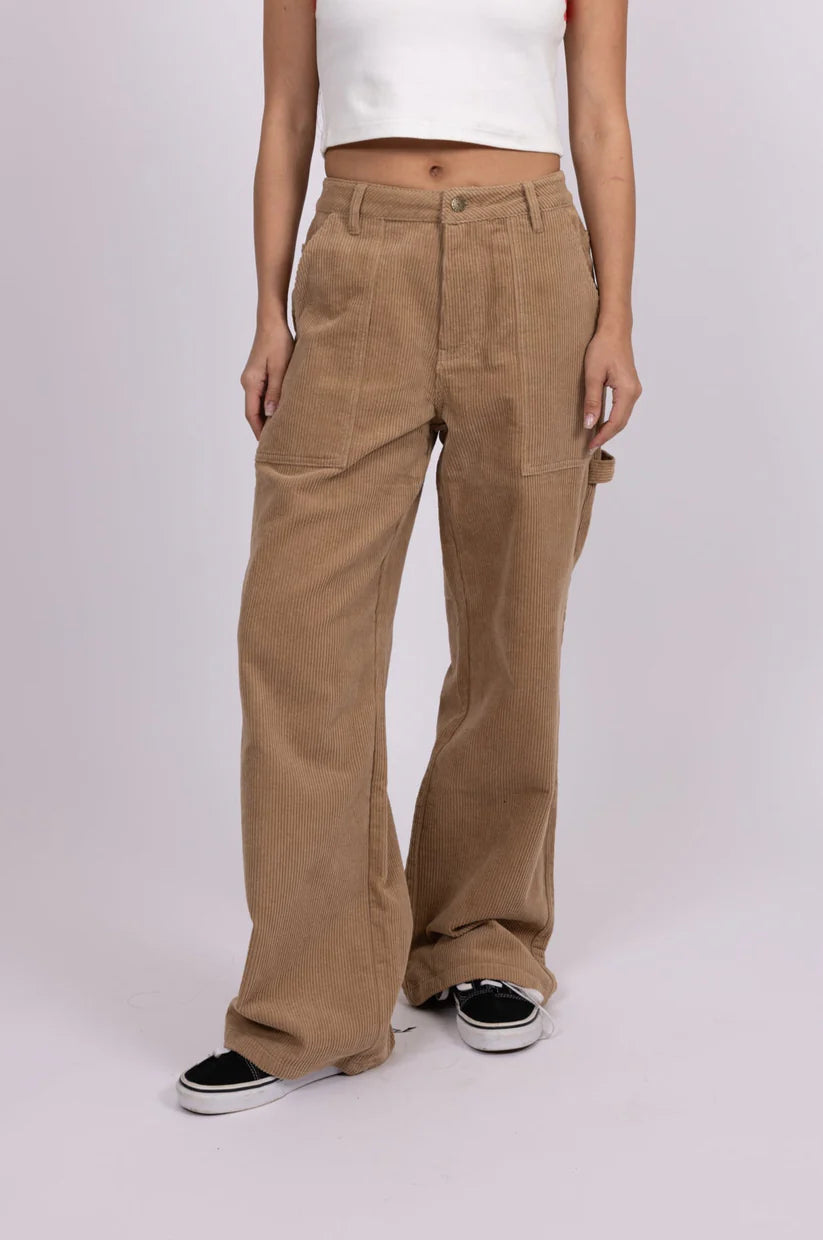 Rusty - Riley Mid Rise Cord Pant | Camel
