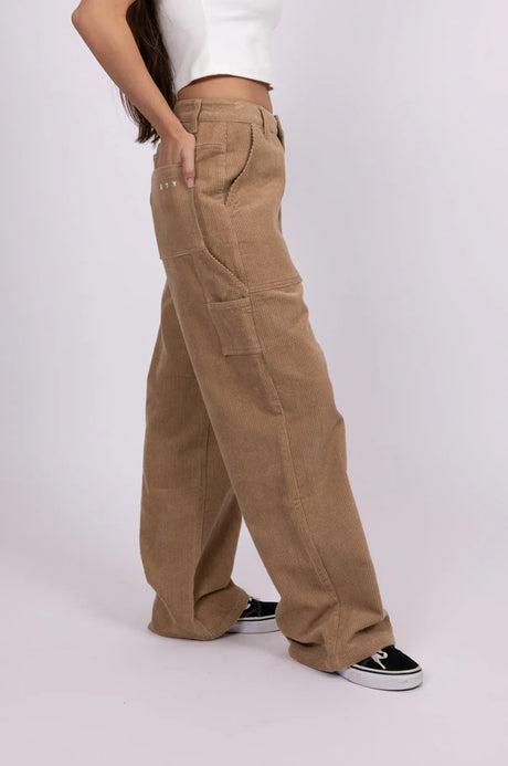 Rusty - Riley Mid Rise Cord Pant | Camel