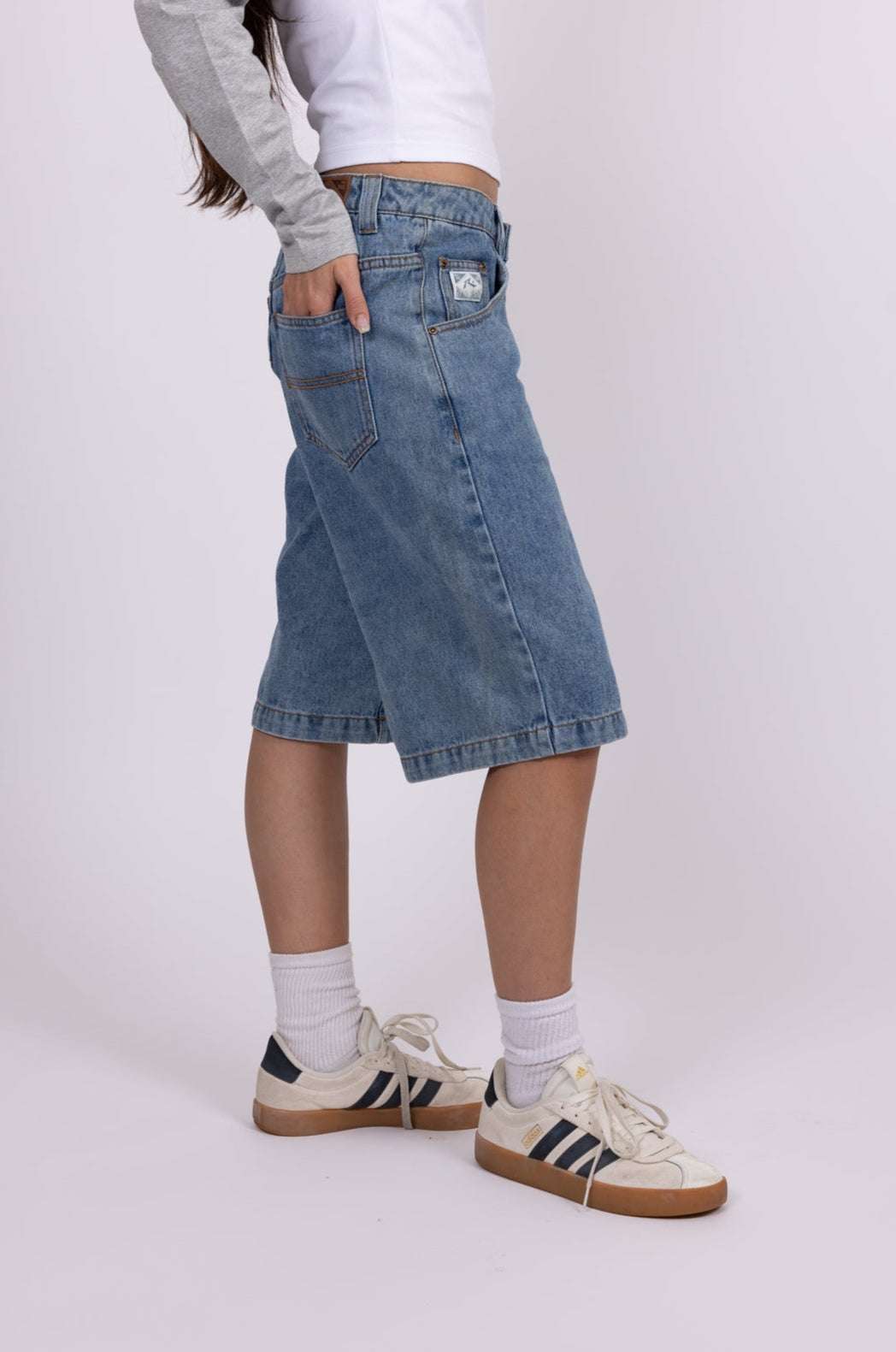 Rusty - Pacific Low Rise Denim Short | Sea Blue