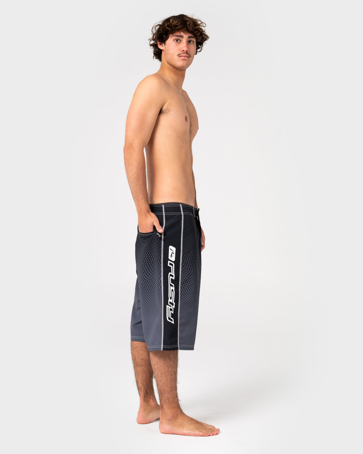 Rusty - Dutty Fixed Waist Boardshort | Steel