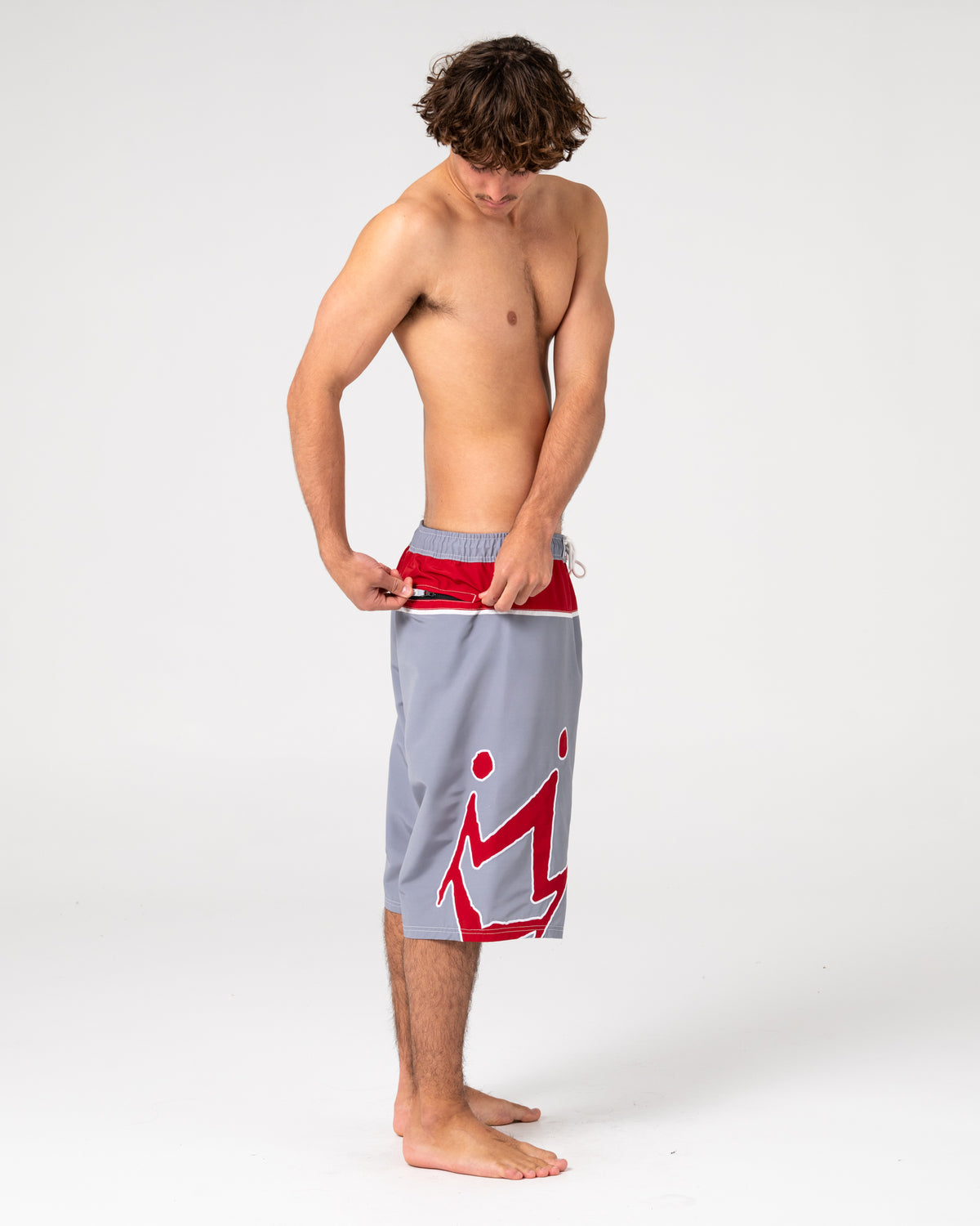 Rusty - Dowshift Hybrid Waist Boardshort | Stone Grey