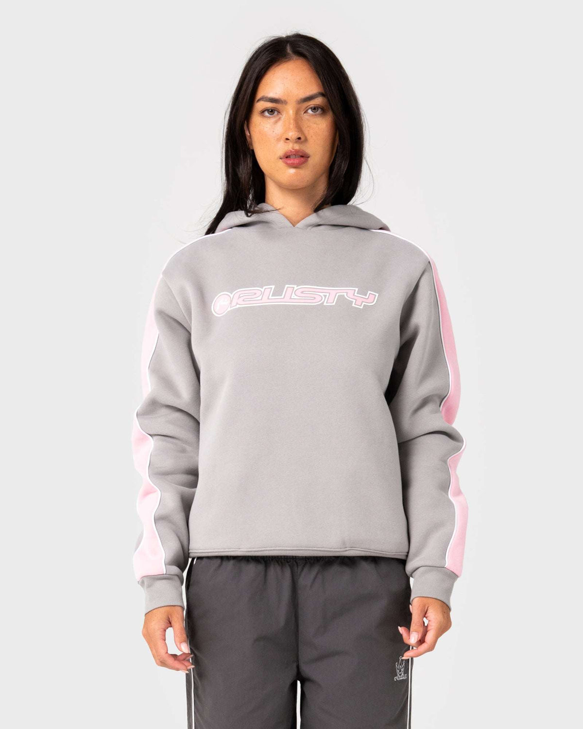 Rusty - Timmy Target Oversize Hooded Fleece | Grey/Pink