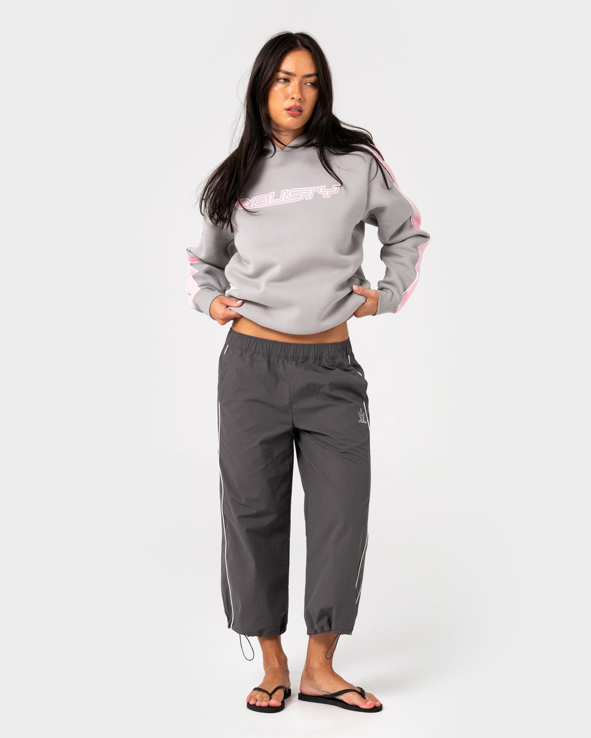 Rusty - Timmy Target Oversize Hooded Fleece | Grey/Pink