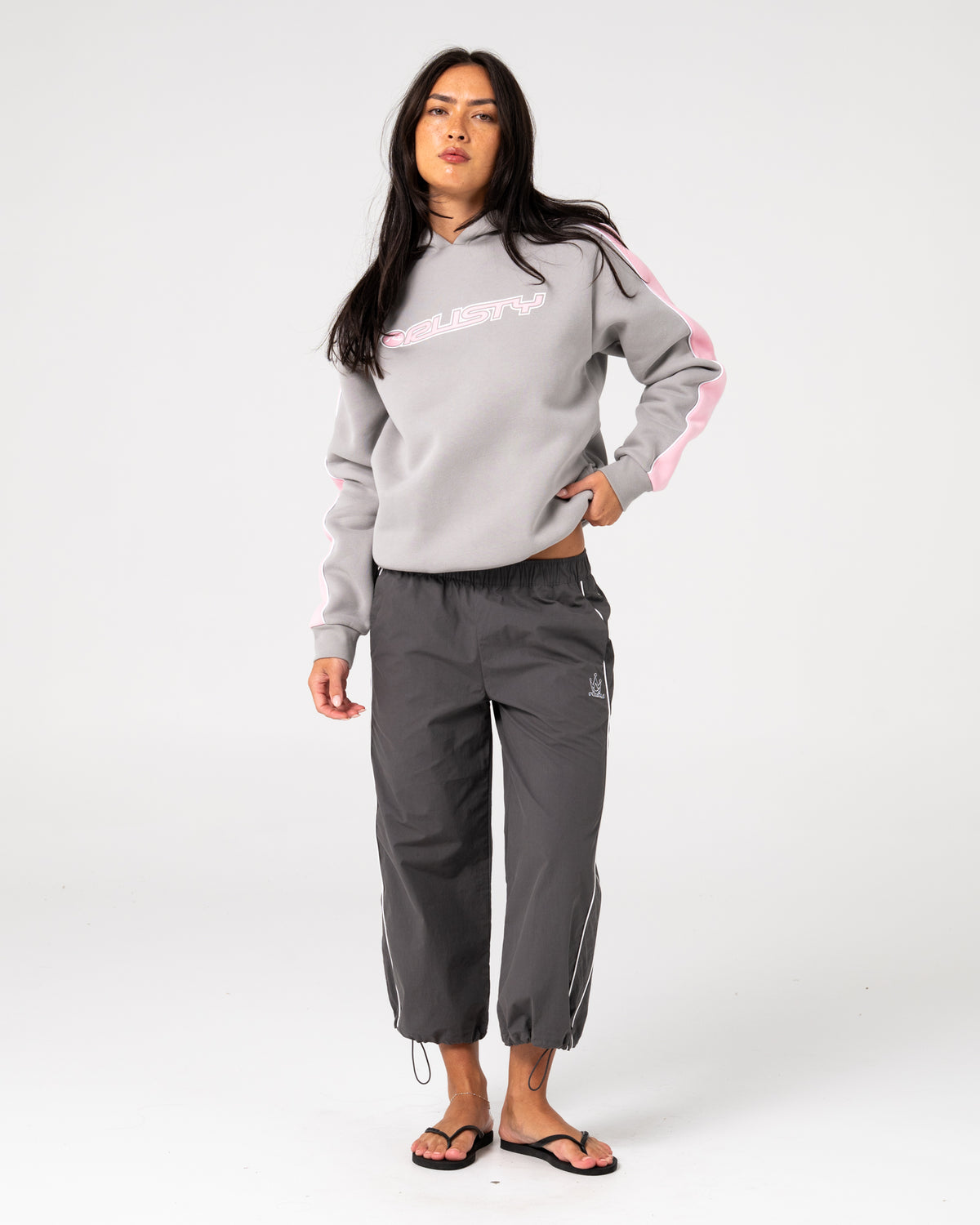 Rusty - Timmy Target Oversize Hooded Fleece | Grey/Pink
