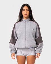 Rusty - Coach Zip Through Sherpa Fleece | Ultimate Grey
