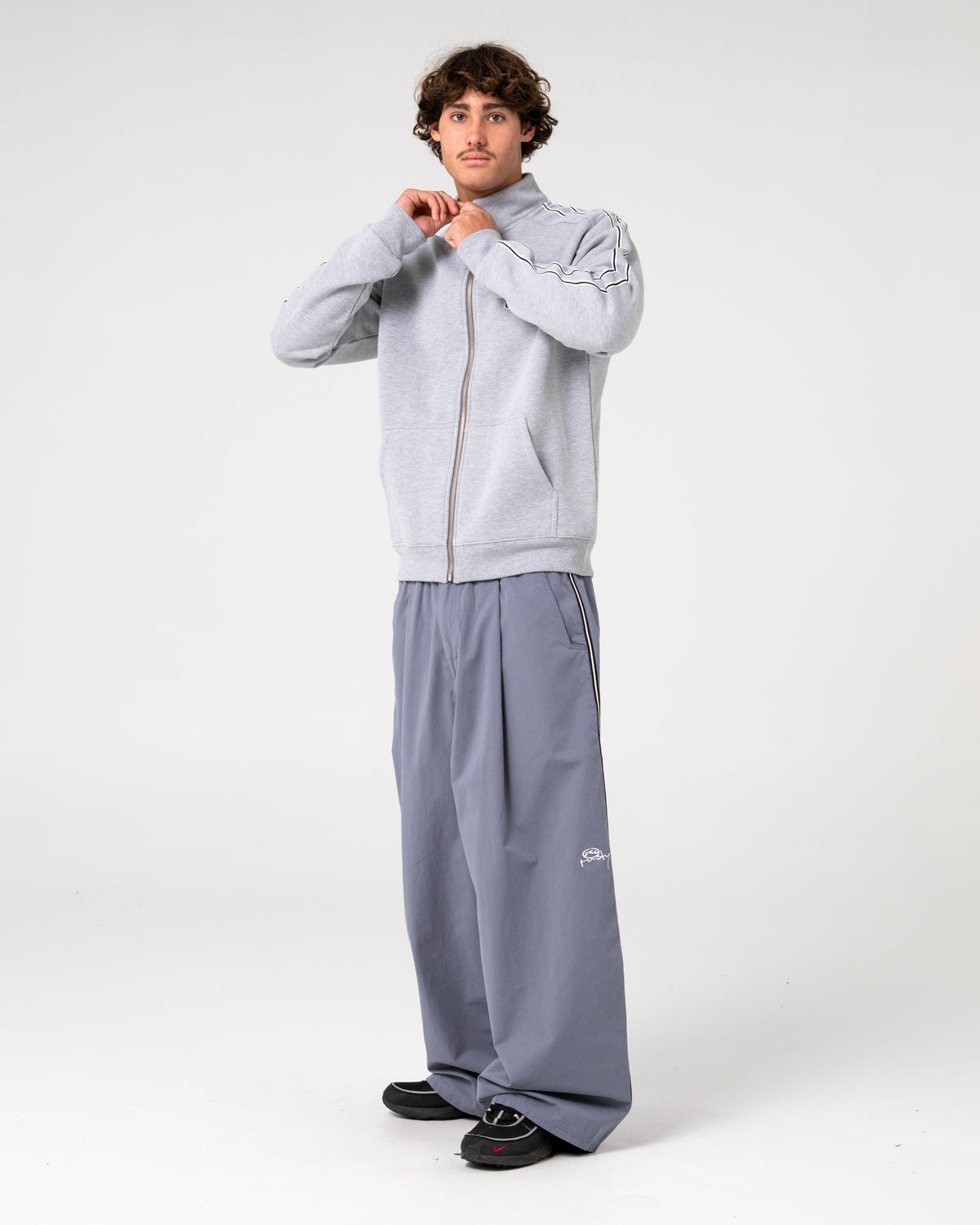Rusty - Tracka Zip-Thru Fleece | Grey Marle