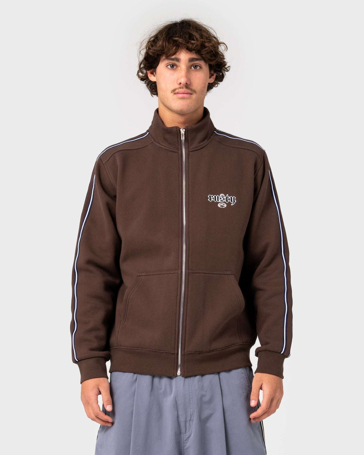 Rusty - Tracka Zip-Thru Fleece | Java