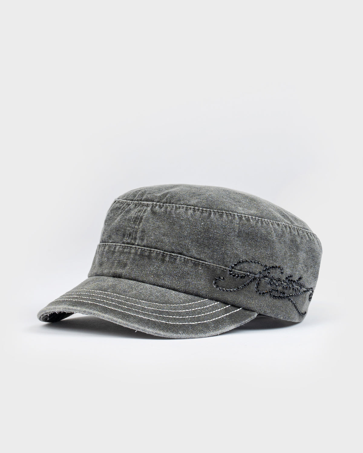 Rusty - Fiend Luxe Military Cap | Washed Black