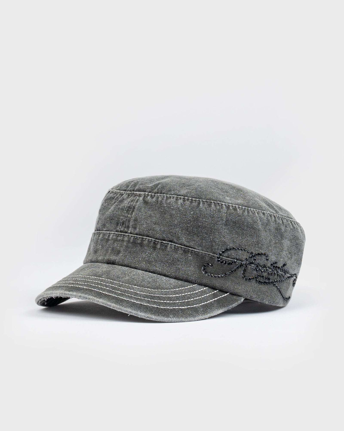 Rusty - Fiend Luxe Military Cap | Washed Black