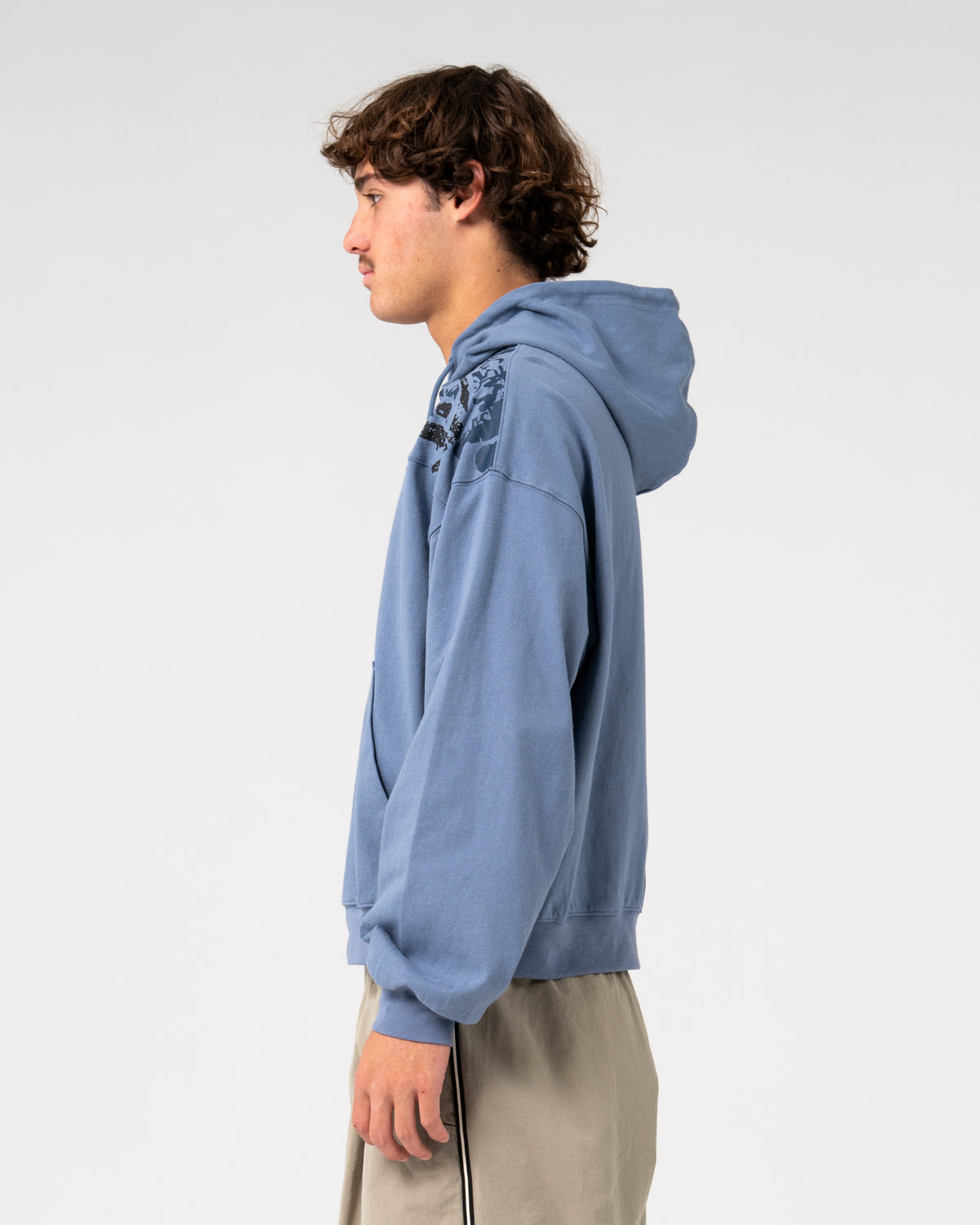 Rusty - Chief Keef Lightweight Zip-Thru Hoodie | Shadow Blue