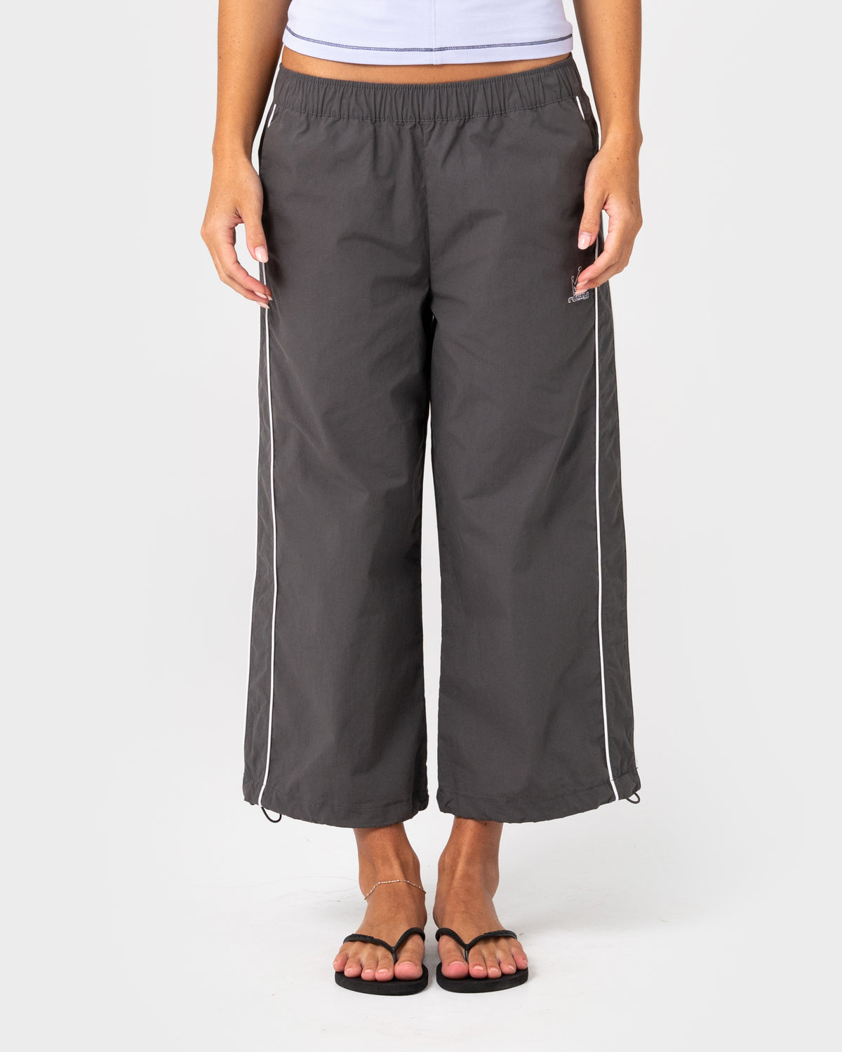 Rusty - Played Low Rise Capri Track Pant | Carbon