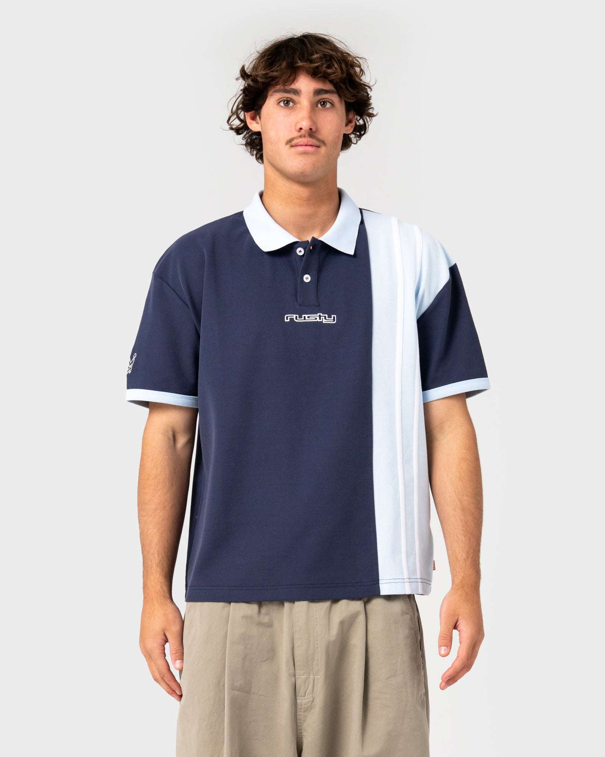 Rusty - Prestige Short Sleeve Polo |  Navy Blue