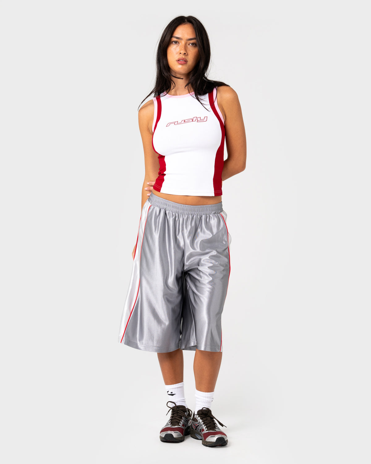 Rusty - Messi Contrast Tank | White
