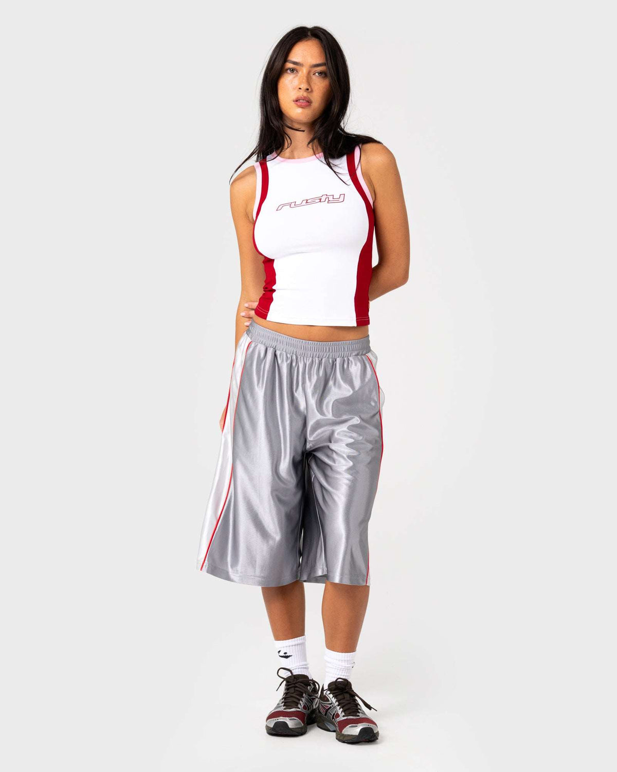 Rusty - Messi Contrast Tank | White