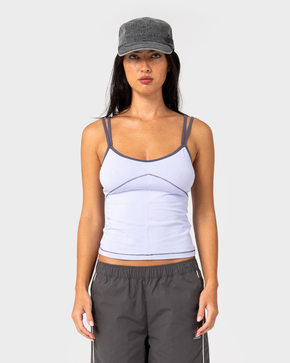 Rusty - Serve Fitted Cami Tank | Violet Blue