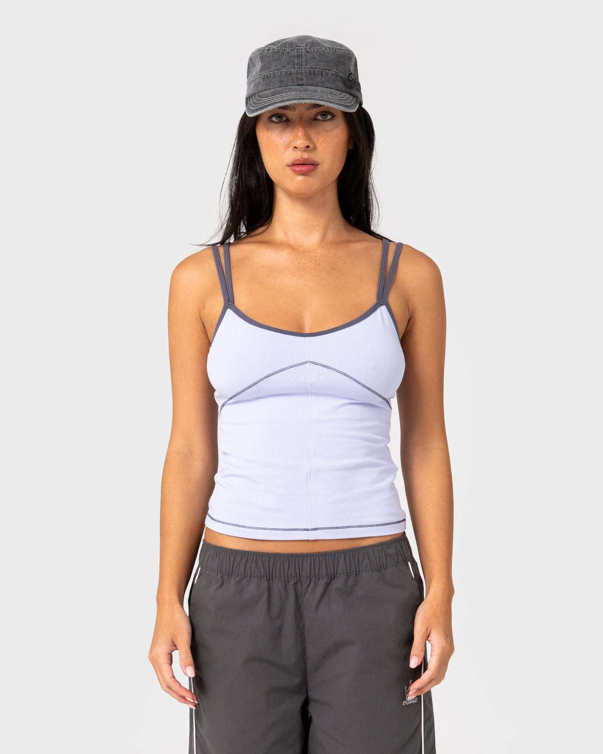 Rusty - Serve Fitted Cami Tank | Violet Blue
