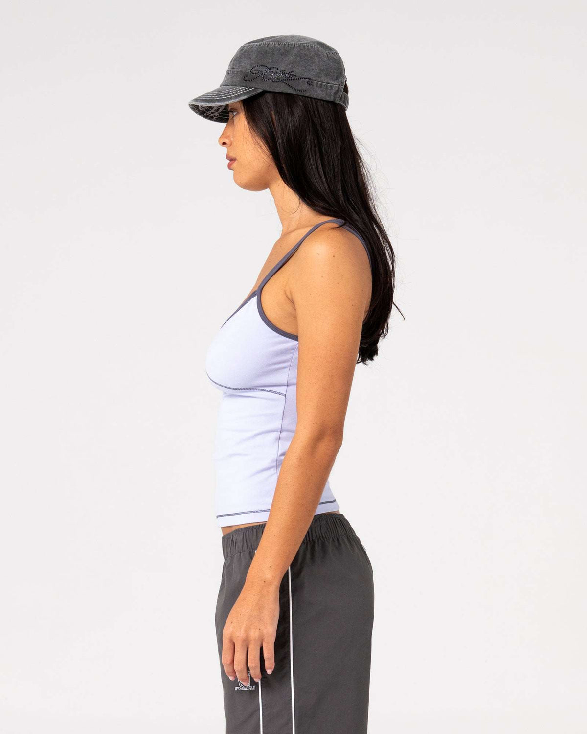 Rusty - Serve Fitted Cami Tank | Violet Blue