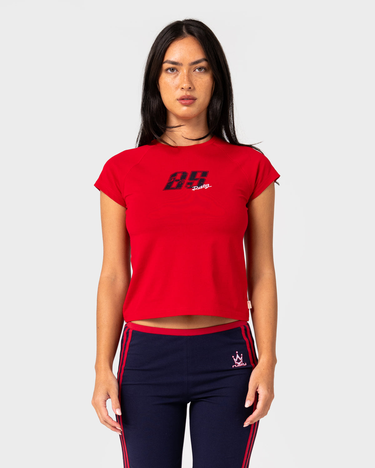 Rusty - Alba Cap Sleeve Baby Tee | Vintage Red