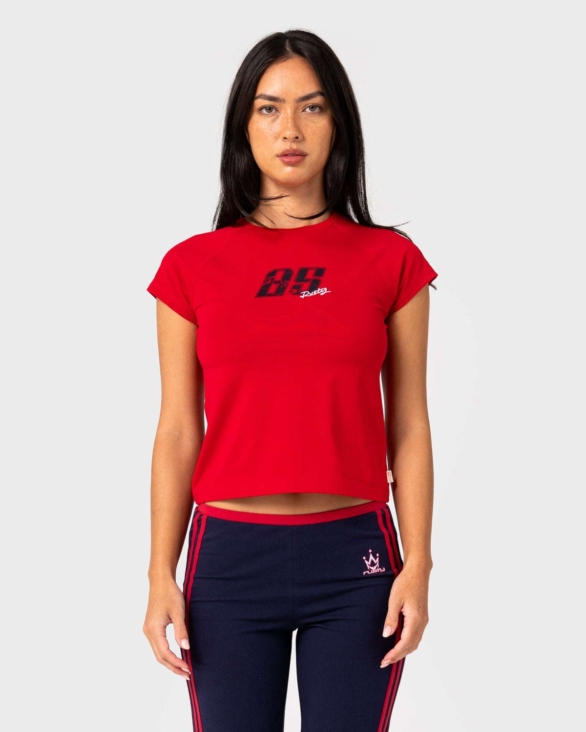 Rusty - Alba Cap Sleeve Baby Tee | Vintage Red