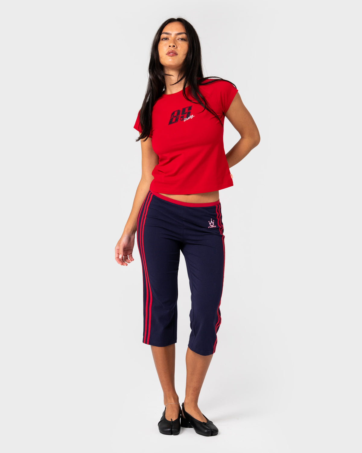 Rusty - Alba Cap Sleeve Baby Tee | Vintage Red
