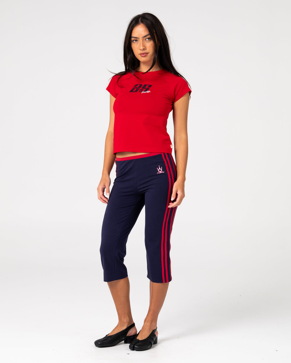 Rusty - Alba Cap Sleeve Baby Tee | Vintage Red