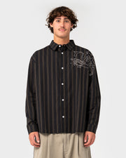 Rusty - Bandulu Long Sleeve Shirt |  Black