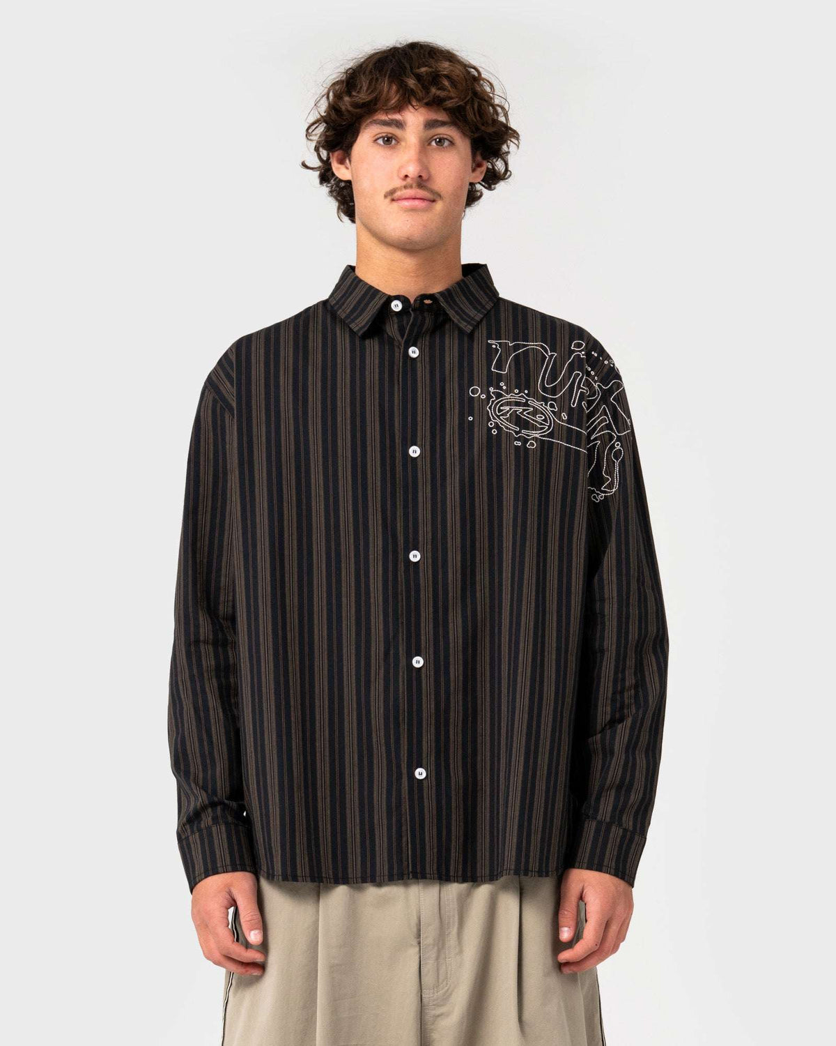 Rusty - Bandulu Long Sleeve Shirt |  Black