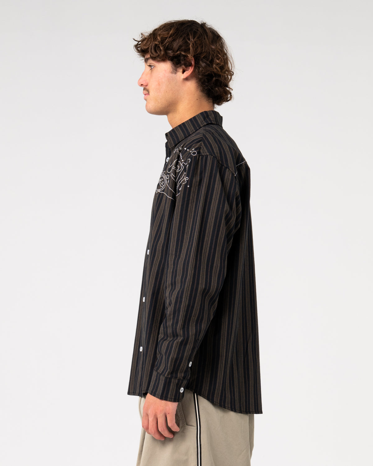 Rusty - Bandulu Long Sleeve Shirt |  Black