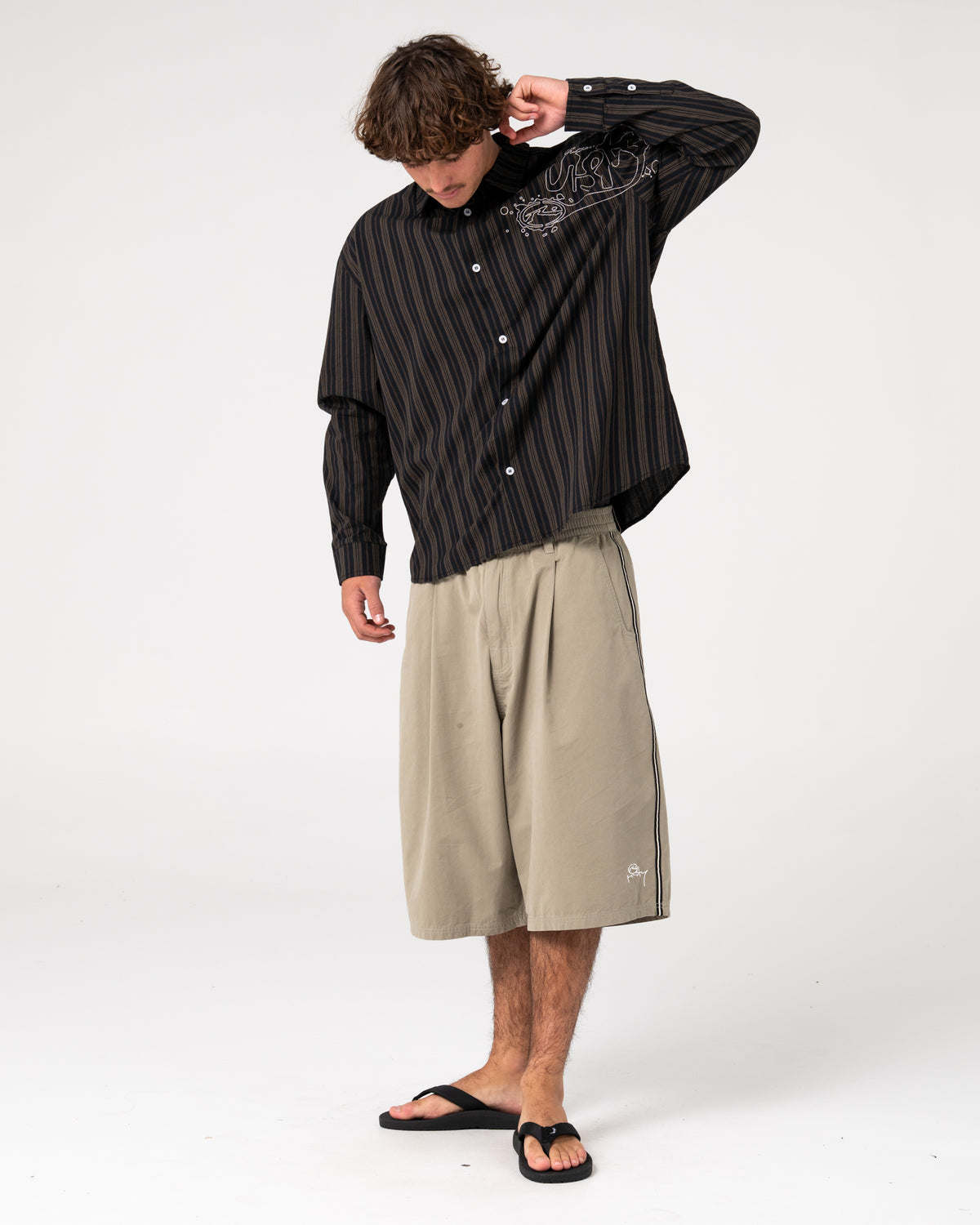 Rusty - Bandulu Long Sleeve Shirt |  Black