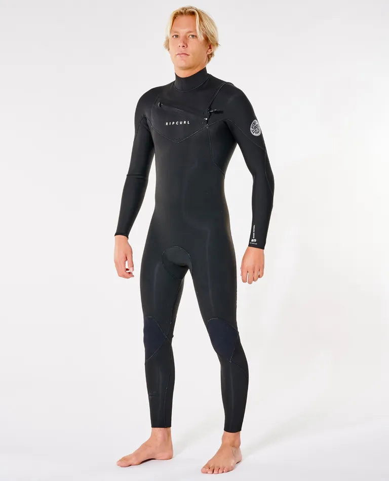 Rip Curl - Dawn Patrol 3/2 Chest Zip Wetsuit | Black -  - Married to the Sea Surf Shop - 