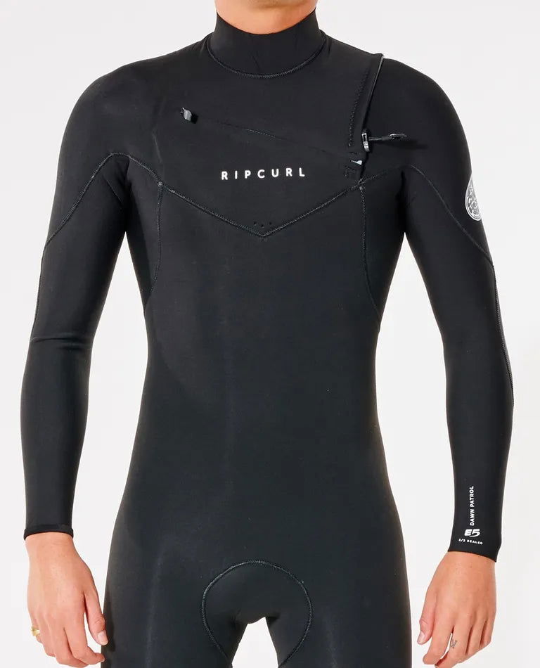 Rip Curl - Dawn Patrol 3/2 Chest Zip Wetsuit | Black -  - Married to the Sea Surf Shop - 