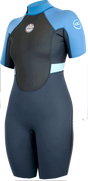 Alder - Womens Impact 3/2mm Wetsuit Shortie | Graphite -  - Married to the Sea Surf Shop - 