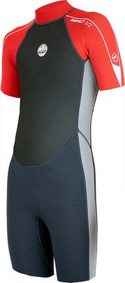 Alder - Junior Impact 3/2mm Wetsuit Shortie | Red -  - Married to the Sea Surf Shop - 