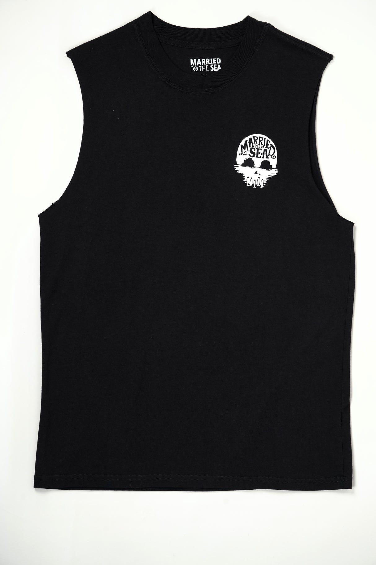 Skull Island Tank Top | Faded Black